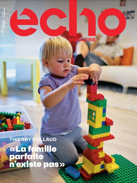 Couverture de la nouvelle maquette du 4 mai 2022 de l'Echo Magazine
