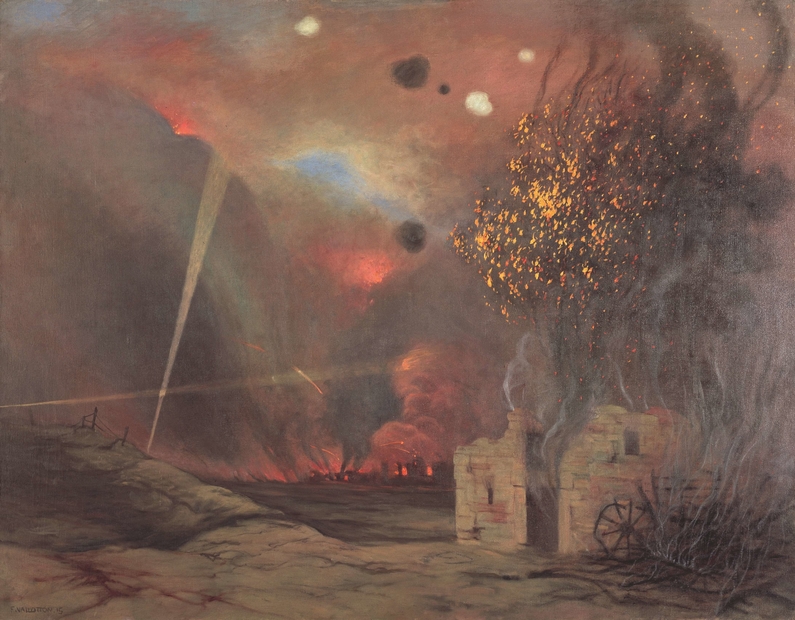 Vallotton 1914 paysage de ruines 1915