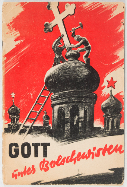 ‘Dieu sous les bolchévistes’, image de propagande allemande de 1941 | DR