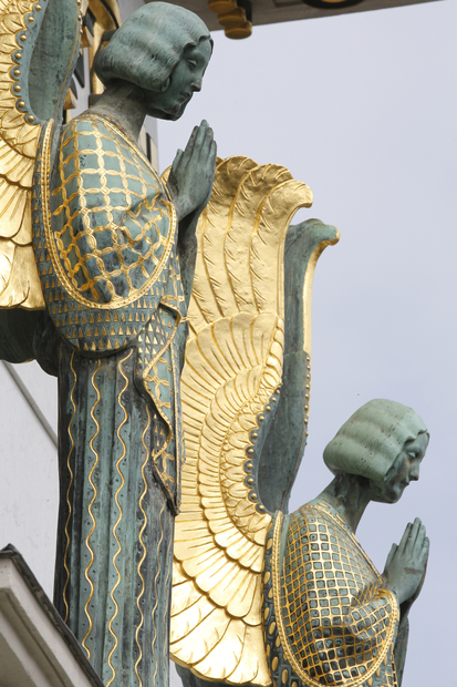 Les anges d’Othmar Schimtowitz, église Saint-Léopold, Vienne © Fred de Noyelle / Godong