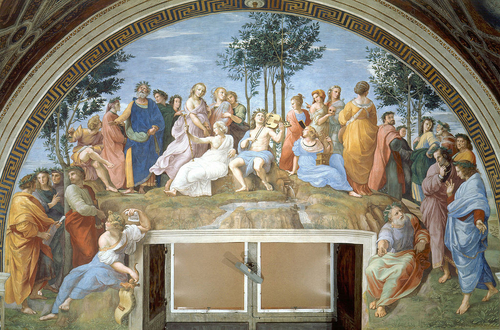 Rafael El Parnaso Estancia Sello Roma 1511