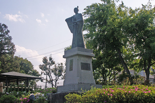 Statue of Takayama Ukon in Shiroato Park