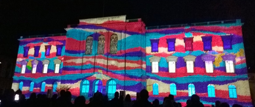 Son et lumière aux Bastions (Genève) 2016, mandaté par la Fondation Wright. © Lucienne Bittar