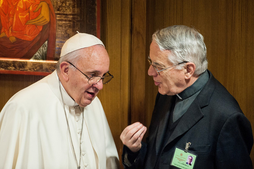 Foto Lombardi e Papa Francesco