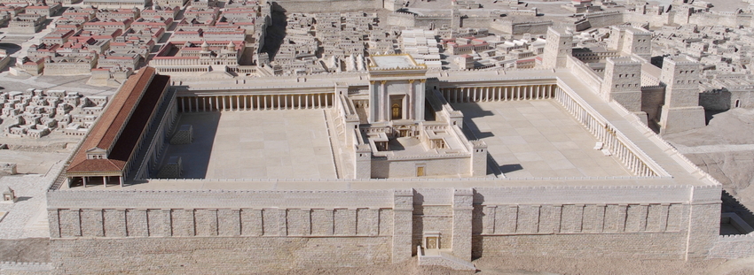 Maquette du second Temple de Jérusalem, Musée d’Israël, Jérusalem © Berthold Werner/ Wikimedia commons