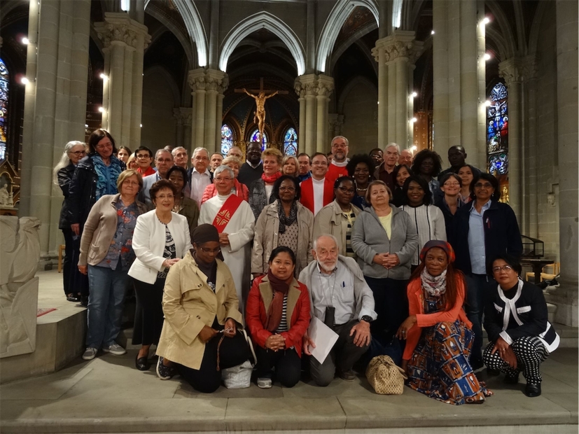 Un groupe d'engagés à la Basilique Notre-Dame de Genève © Paroisse Notre-Dame