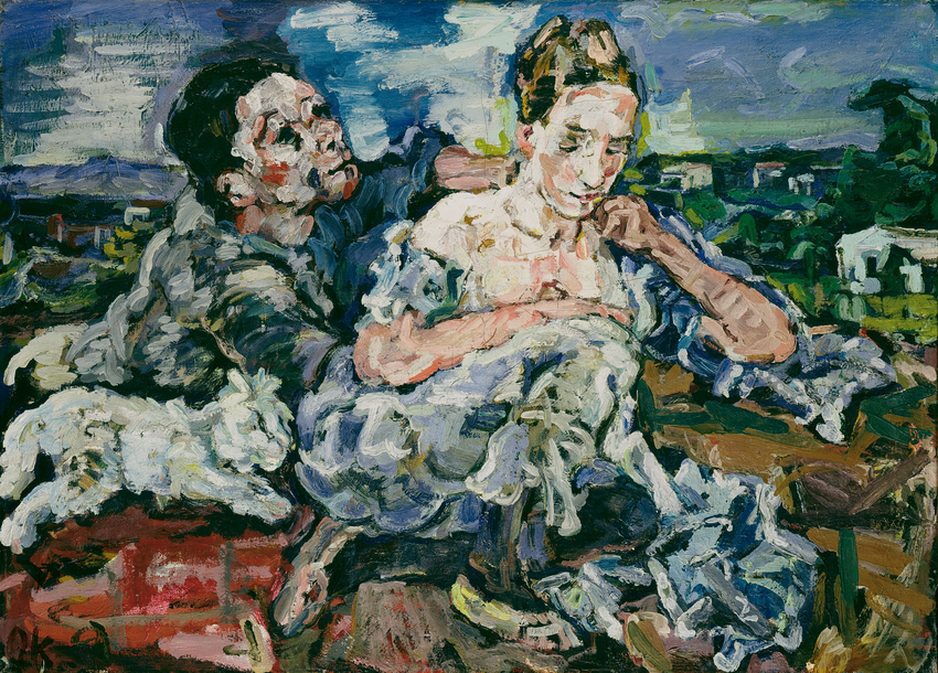 Oskar Kokoschka, « Couple d’amoureux au chat » (1917) © Fondation Oskar Kokoschka / 2018 ProLitteris, Zurich