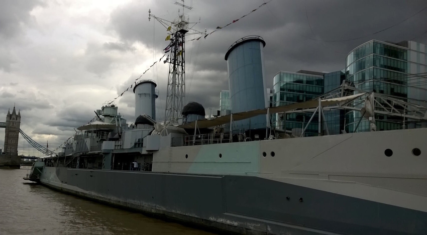 « HMS Belfast », Londres © Lucienne Bittar