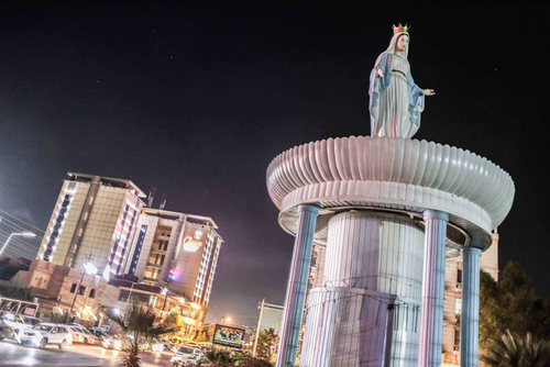 Statue de Marie dans le quartier d'Ainkawa (Erbil) © Giacomo Sini