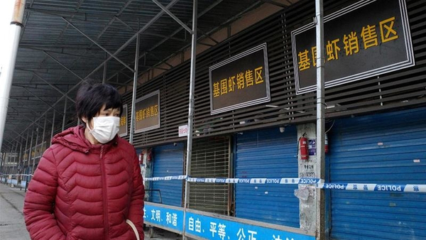 Le marché des fruits de mer de Wuhan a fermé ses portes après que le nouveau coronavirus y a été détecté pour la première fois. 21 janvier 2020 © Creative Commons Attribution-Share Alike 4.0 International