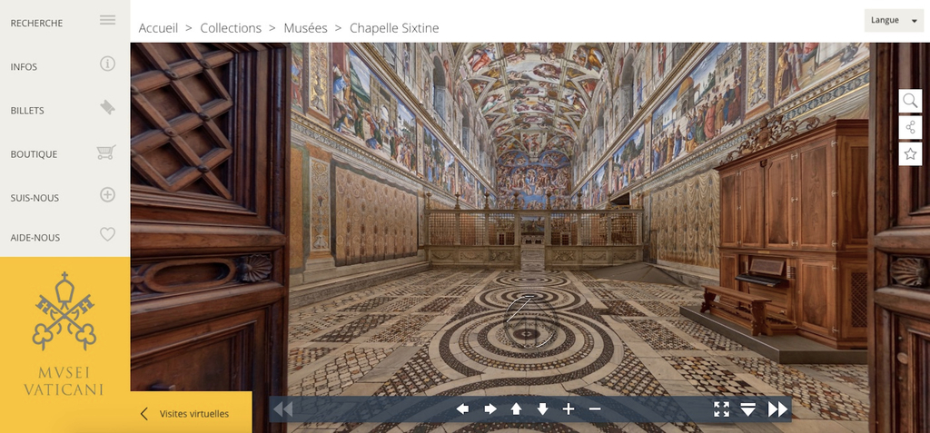 Visite virutelle Musee du Vatican à Rome