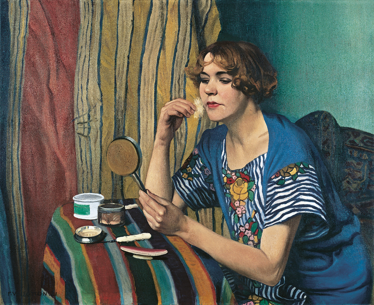 Félix Vallotton (1865-1925) La poudreuse, 1921 Huile sur toile, 82 x 100 cm, Collection particulière 