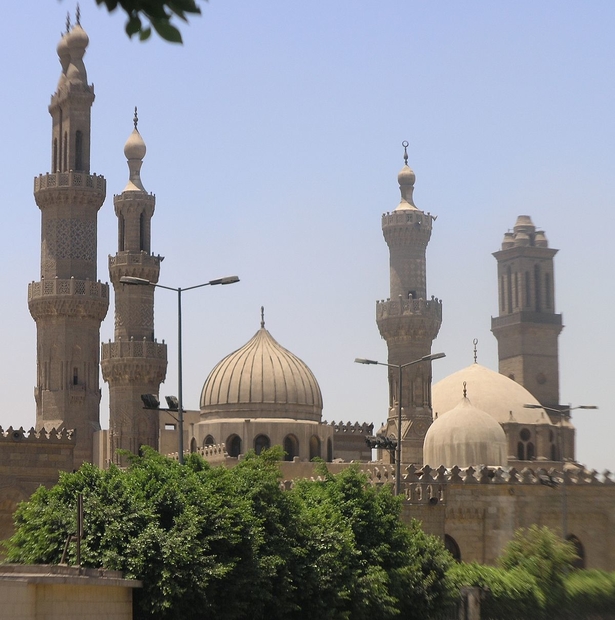 Mosquée d'Al-Azhar, Le Caire. CC/Wikipedia