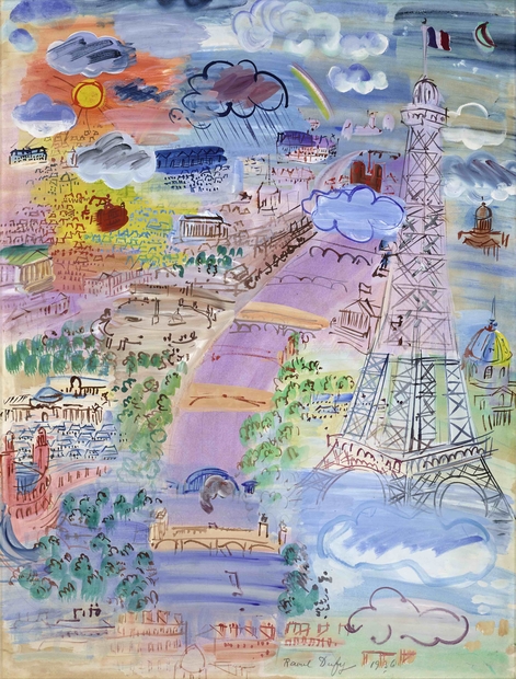 Raoul Dufy Paris et la tour Eiffel 1936 collection privee