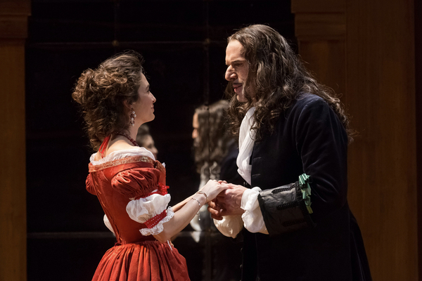 "Le Misanthope" de Molière, mise en scène de Peter Stein (2019). Lambert Wilson interprète Alceste, et Brigite Catillon Célimène ©SvendAndersen