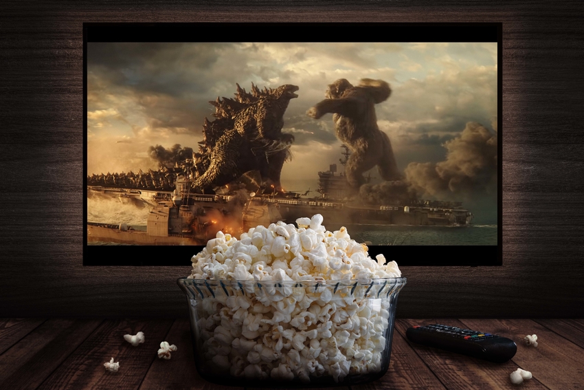 "Godzilla vs. Kong" sur écran de TV © JorgeEduardo/Adobe Stock