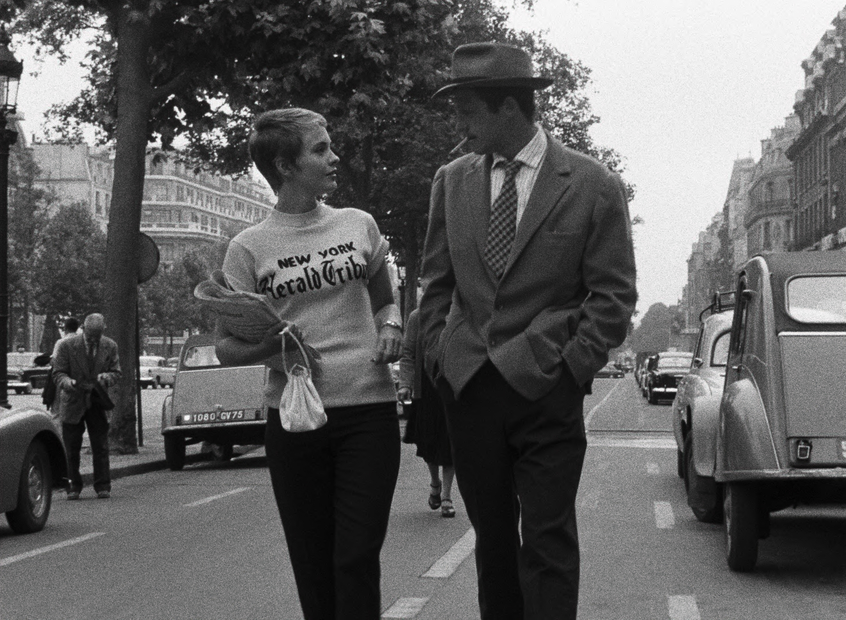 Jean-Paul Belmondo et Jean Seberg dans À bout de souffle (1960)