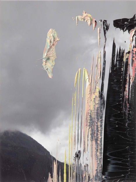 Gerhard Richter, "8 Juni 2016 (7)", 2016, huile sur photographie. Collection privée