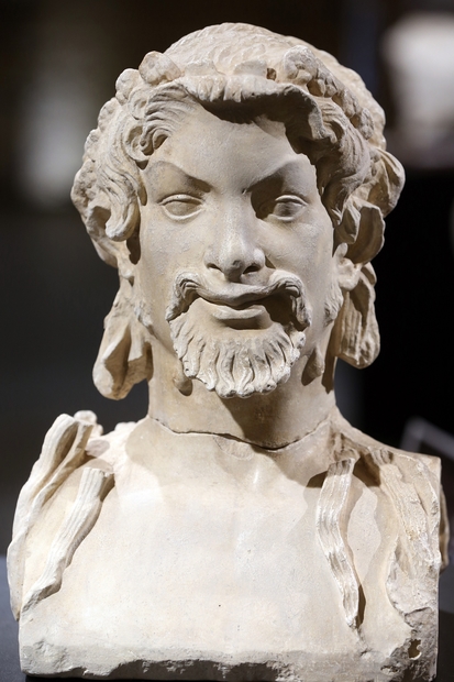 Bacchus, sculpture du Ier siècle, abbaye de La Celle, France © Fred de Noyelle / GODONG