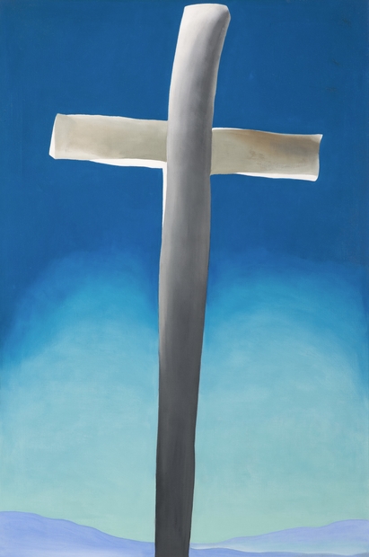 2 O Keeffe Gray Cross with Blue 1929 AlbuquerqueMuseum LAC web