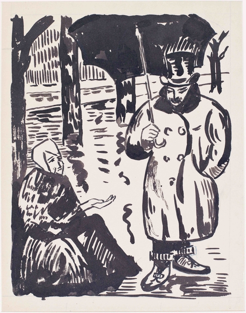 Paul Signac, "La mendiante" 1895 © Collection privée / musée d'art de Pully