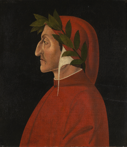 « Portrait de Dante Alighieri » peint par un anonyme vers 1500 © Fondation Martin Bodmer