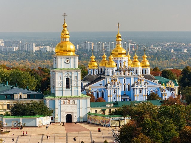 Monastère Saint-Michel-au-Dôme-d'Or à Kiev (2017) © CC Wikipédia 