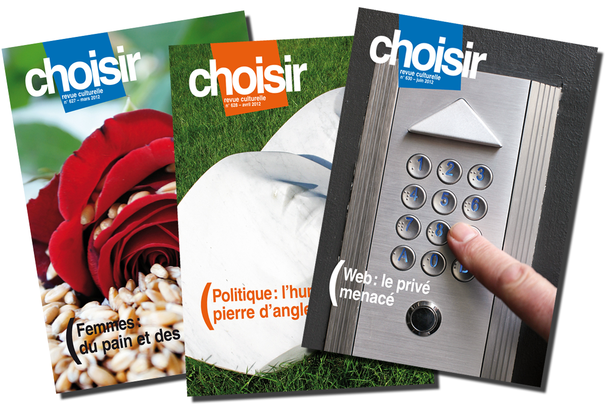 Diverses éditions de la version trimestrielle de choisir publiées depuis octobre 2016 © choisir/Lucienne Bittar